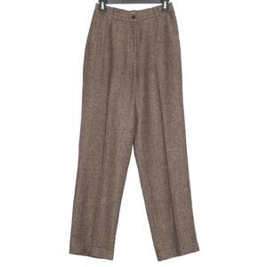 Orvis Dress Pants Straight Flat Front Minimalist Preppy Professional Brown 6